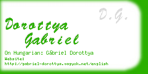 dorottya gabriel business card