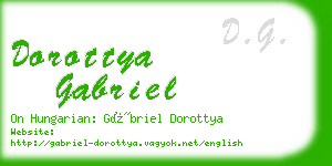 dorottya gabriel business card